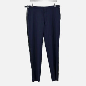 Alton Lane Tailored Fit Tuxedo Pants in Navy - NEW - Size 32